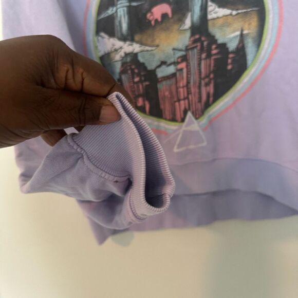 Daydreamer Pink Floyd Animals Tour 1977 French Terry Sweatshirt in Lilac Haze S - Picture 5 of 7